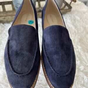 Cole Haan Women's Blue Suede Loafers